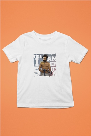 Donald Glover Baskılı Unisex Beyaz Çocuk Tişört