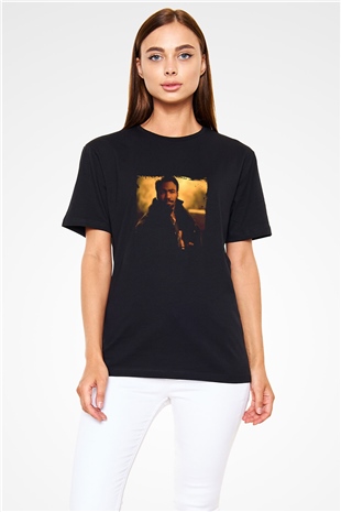 Donald Glover Baskılı Unisex Siyah Tişört