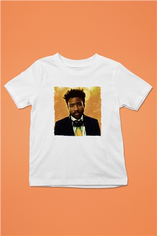 Donald Glover Beyaz Unisex Çocuk Tişört