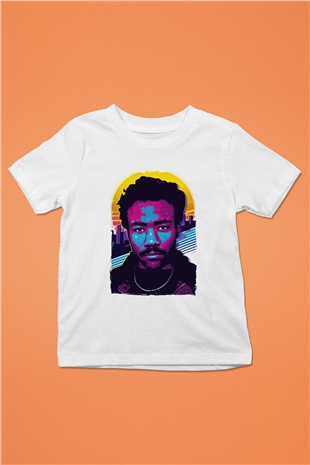 Donald Glover Beyaz Unisex Çocuk Tişört