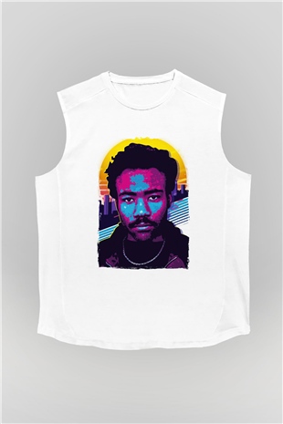 Donald Glover Beyaz Unisex Kolsuz Tişört