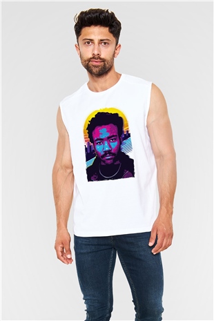 Donald Glover Beyaz Unisex Kolsuz Tişört