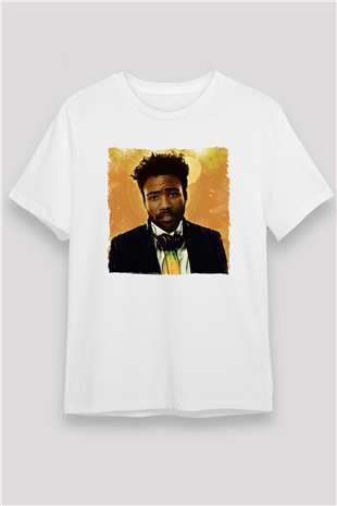 Donald Glover Beyaz Unisex Tişört T-Shirt - TişörtFabrikası