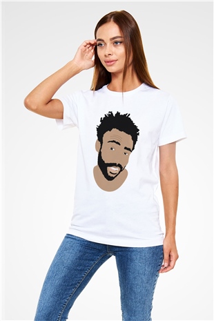 Donald Glover Beyaz Unisex Tişört T-Shirt - TişörtFabrikası