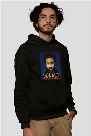 Donald Glover Siyah Unisex Hoodie