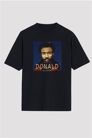 Donald Glover Siyah Unisex Oversize Tişört T-Shirt