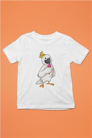 Dondurmacı Beyaz Unisex Çocuk Tişört
