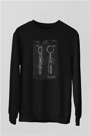 Dondurmacı Siyah Unisex Sweatshirt