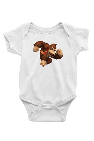 Donkey Kong Beyaz Bebek Body - Zıbın