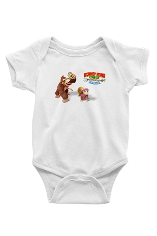 Donkey Kong Beyaz Bebek Body - Zıbın
