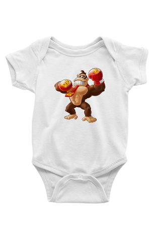Donkey Kong Beyaz Bebek Body - Zıbın