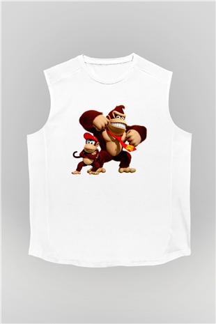 Donkey Kong Beyaz Unisex Kolsuz Tişört