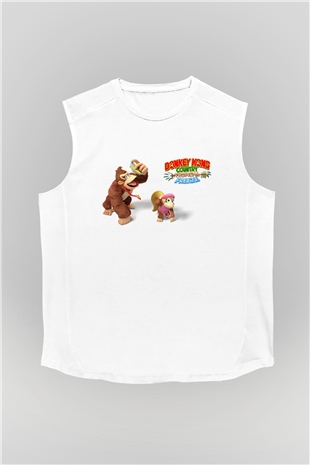 Donkey Kong Beyaz Unisex Kolsuz Tişört