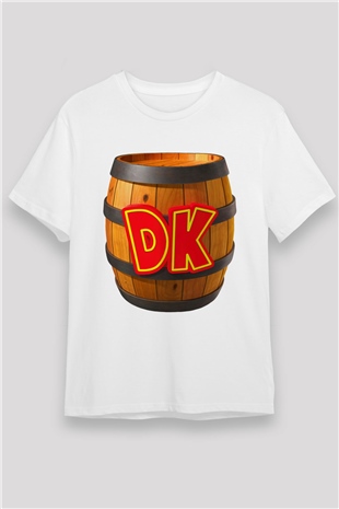 Donkey Kong Beyaz Unisex Tişört T-Shirt