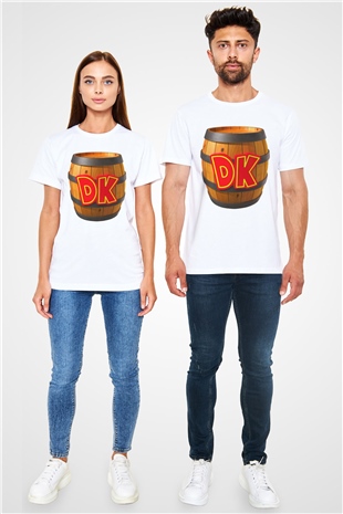 Donkey Kong Beyaz Unisex Tişört T-Shirt