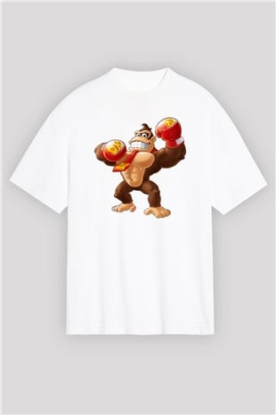 Donkey Kong Beyaz Oversize Tişört Oversize T-shirt