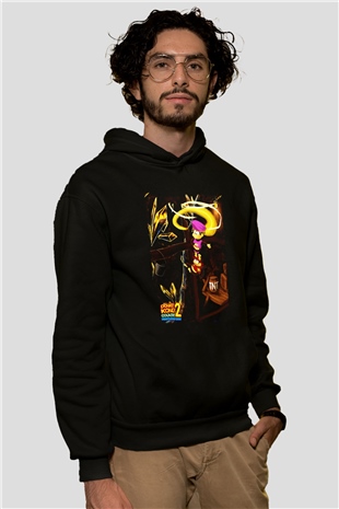 Donkey Kong Siyah Unisex Hoodie