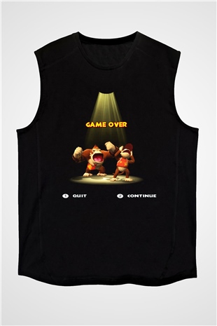 Donkey Kong Siyah Unisex Kolsuz Tişört