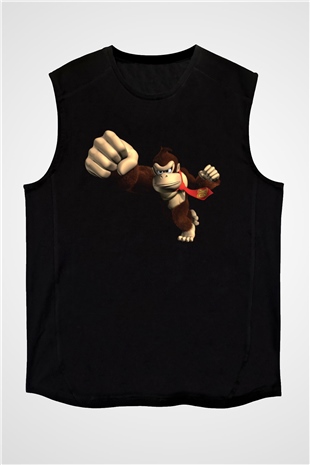 Donkey Kong Siyah Unisex Kolsuz Tişört