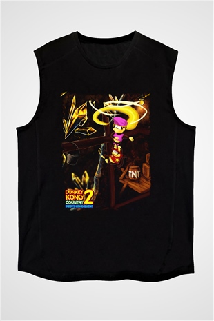 Donkey Kong Siyah Unisex  Kolsuz Tişört