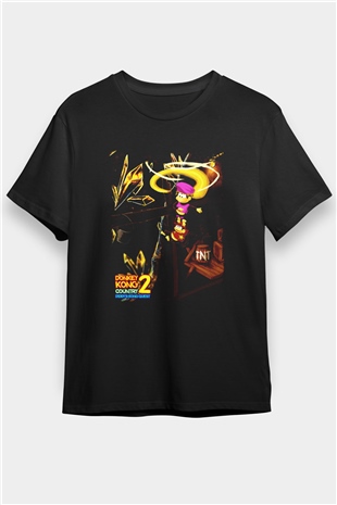Donkey Kong Siyah Unisex Tişört