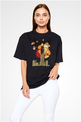 Donkey Kong Siyah Oversize Tişört