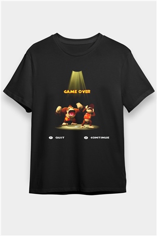 Donkey Kong Siyah Unisex Tişört