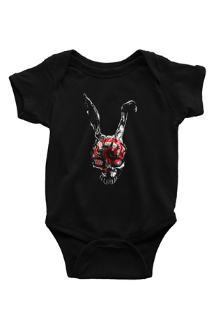 Donnie Darko Baskılı Unisex Siyah Bebek Body - Zıbın