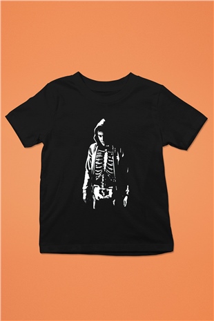Donnie Darko Baskılı Unisex Siyah Çocuk Tişört - Tshirt