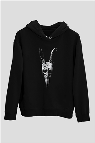 Donnie Darko Baskılı Unisex Siyah Hoodie
