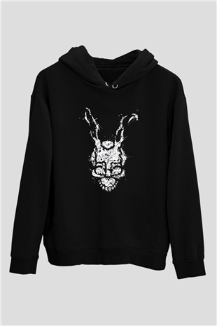 Donnie Darko Baskılı Unisex Siyah Hoodie