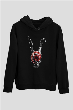 Donnie Darko Baskılı Unisex Siyah Hoodie