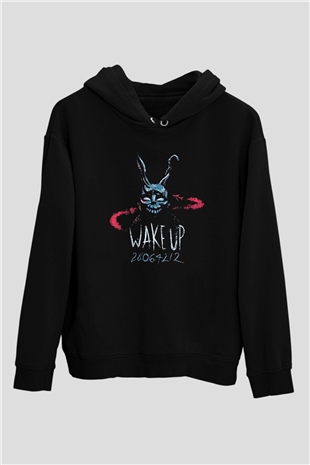 Donnie Darko Baskılı Unisex Siyah Hoodie