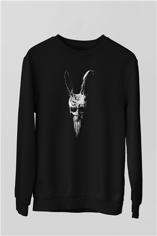 Donnie Darko Baskılı Unisex Siyah Sweatshirt