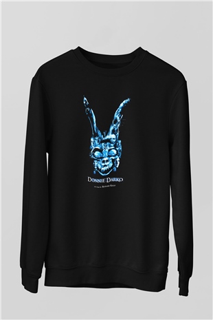 Donnie Darko Baskılı Unisex Siyah Sweatshirt