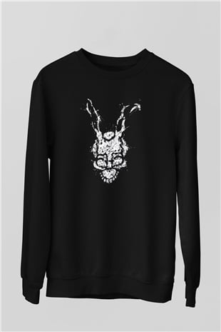 Donnie Darko Baskılı Unisex Siyah Sweatshirt