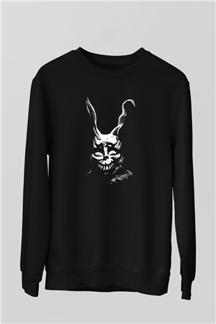 Donnie Darko Baskılı Unisex Siyah Sweatshirt