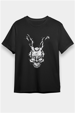Donnie Darko Baskılı Unisex Siyah Tişört - Tshirt