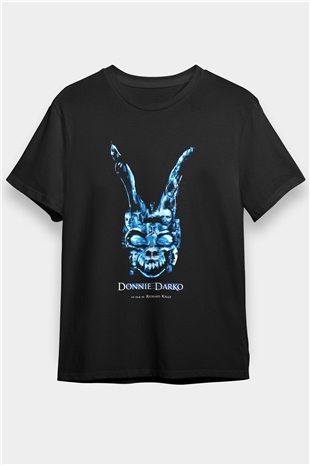 Donnie Darko Baskılı Unisex Siyah Tişört - Tshirt