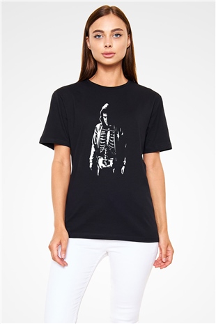 Donnie Darko Baskılı Unisex Siyah Tişört - Tshirt