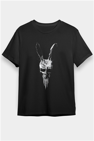 Donnie Darko Baskılı Unisex Siyah Tişört - Tshirt