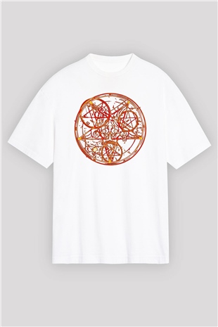 Doom Beyaz Unisex Oversize Tişört T-Shirt