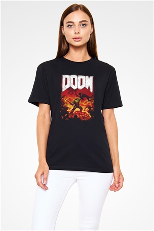 Doom Siyah Unisex Tişört T-Shirt