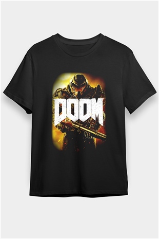 Doom Siyah Unisex Tişört T-Shirt