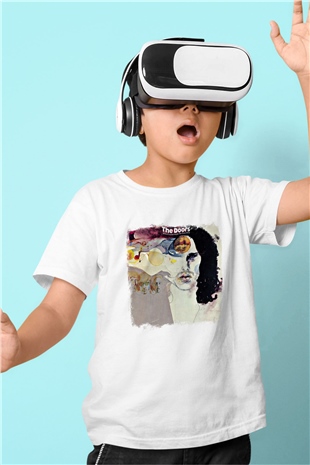 Doors Baskılı Unisex Beyaz Çocuk Tişört