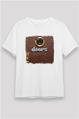 Doors Baskılı Unisex Beyaz Tişört