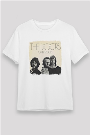 Doors Baskılı Unisex Beyaz Tişört