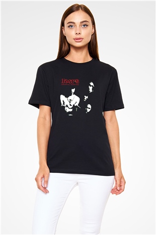 Doors Baskılı Unisex Siyah Tişört