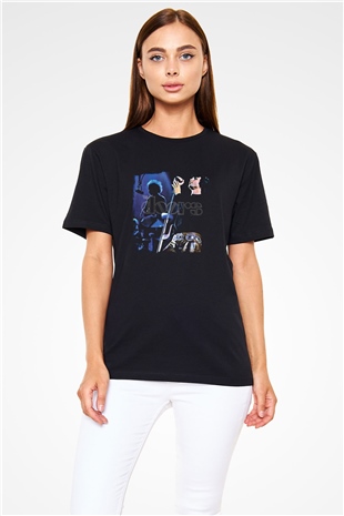 Doors Baskılı Unisex Siyah Tişört