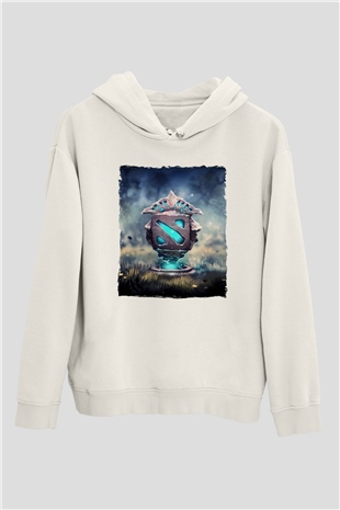 Dota 2 Beyaz Unisex Hoodie